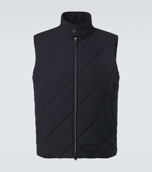 Quilted puffer vest