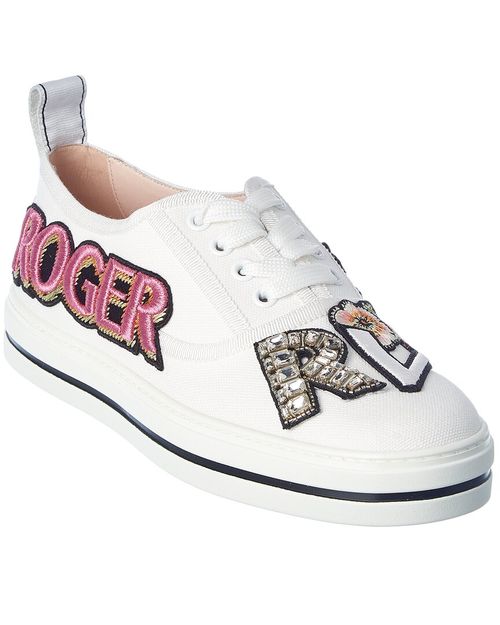 Call Me Vivier Patch Canvas Sneaker