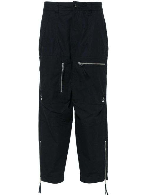 Kelvin cotton tapered trousers - Black