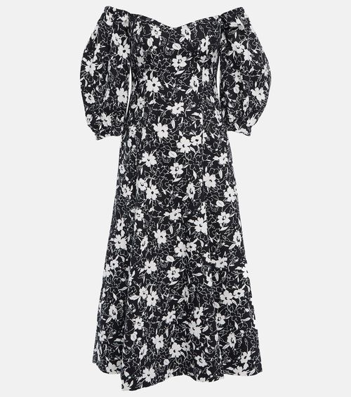 랄프로렌 여성 Floral linen midi dress P00787764-6