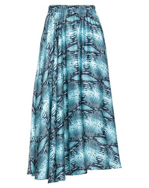 5 Progress Woman Maxi skirt Turquoise Size M Polyester