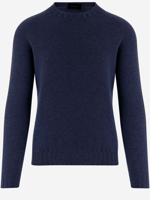 Cashmere Crew-Neck Sweater — Navy
