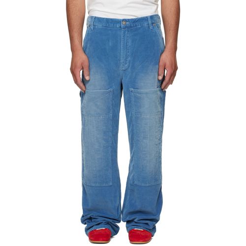 Blue Eli Corduroy Painter Trousers