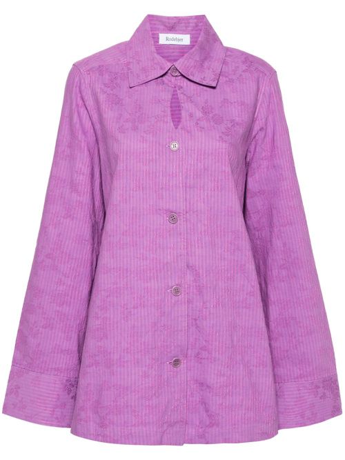 Bahar striped shirt - Purple
