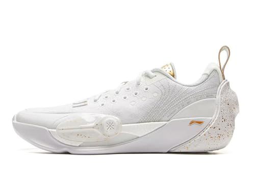 LI-NING Wade All City 13 Series Men Basketball Shoes Lightweight High Rebound Professional Basketball Sneakers ABAV017-2 Standard White US