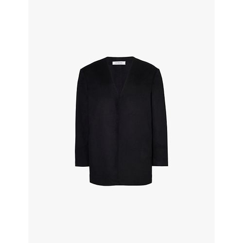 Mens Meteroide Collarless Single-breasted Regular-fit Blazer