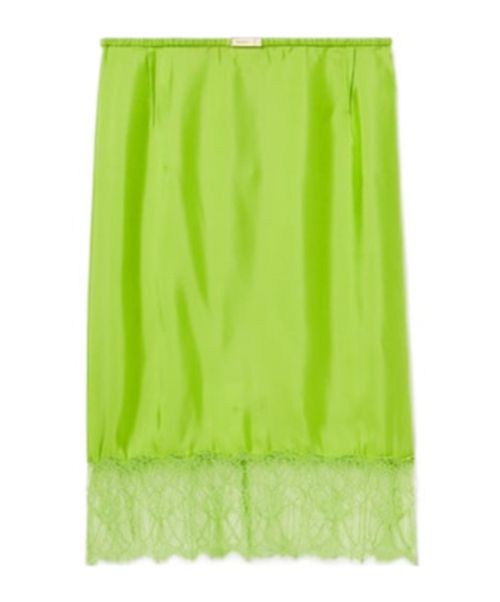 Floral Lace Twill Skirt