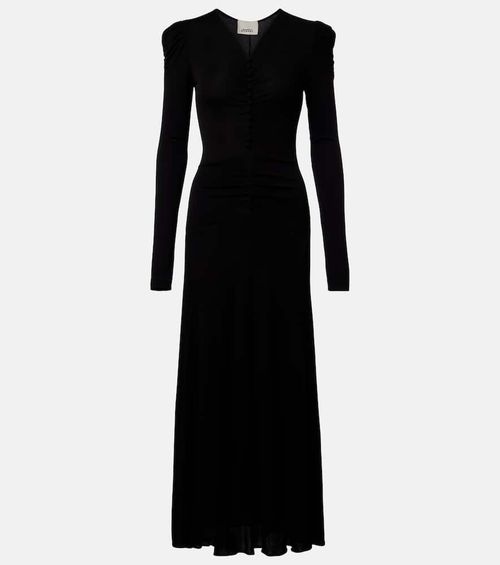 Nejma gathered midi dress
