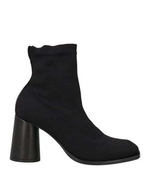 Woman Ankle boots Black Size 6 Leather, Textile fibers