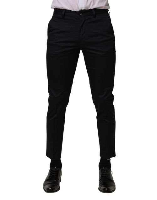 Cotton Dress Trousers — Navy