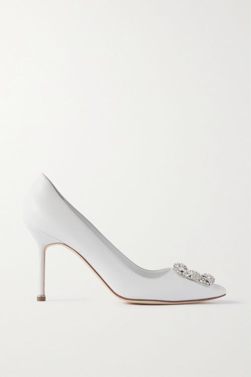 Hangisi 90 Embellished Leather Pumps