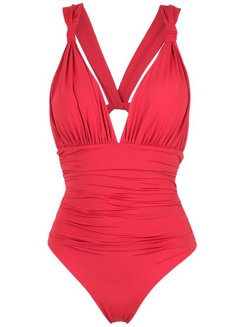 Cut out swimsuit - Red
