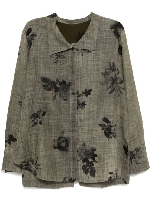 Back pleats shirt - Grey