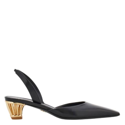 Alyssa Cage-Heel Slingback Pumps