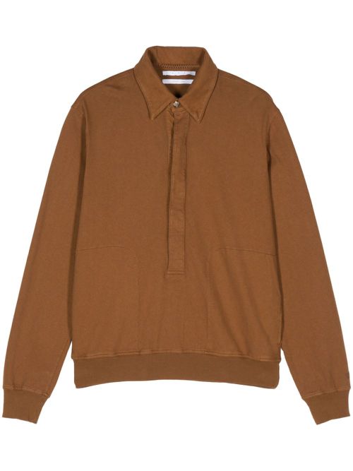 Monks Robe polo top - Brown