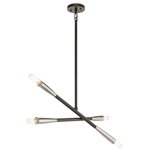 Branches 33.5" 4-Light Chandelier in Black
