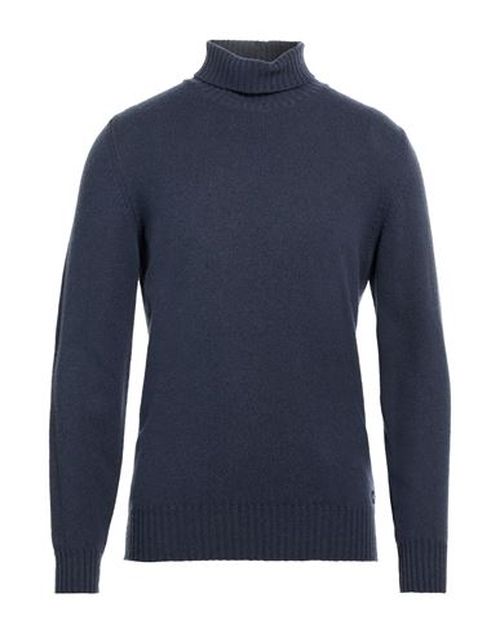 Man Turtleneck Navy Size L Wool, Polyamide