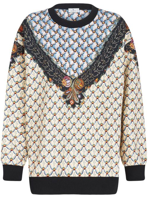 Floralia floral-print jumper - Yellow