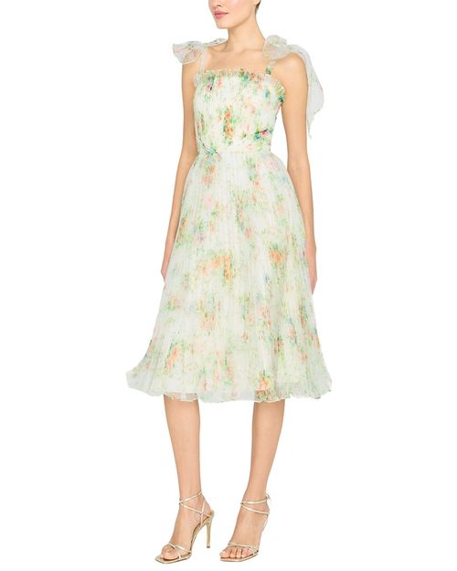 Betty Pleated Organza Dress
