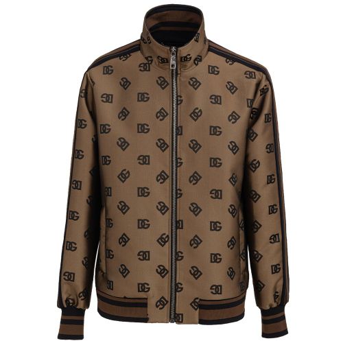 Logo-Embroidered Shell Jacket — Bronze