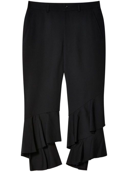 Black Comme des Garçons layered trousers 1NP013