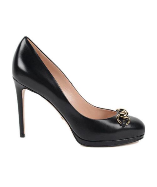 Horse title buckle details high heels