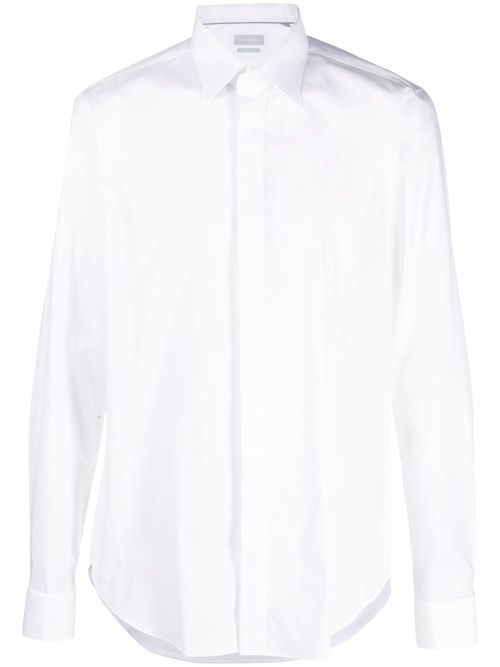 Long-sleeve cotton shirt - White