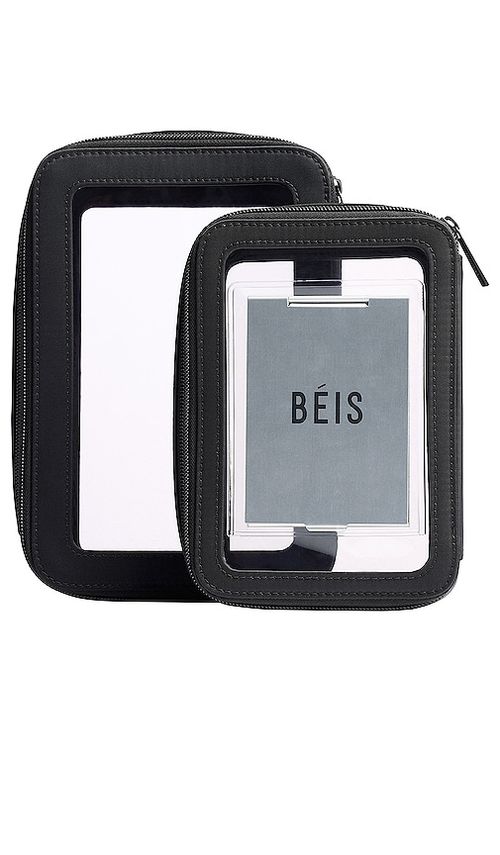 BEIS The Inflight Cosmetic Case Set in Black