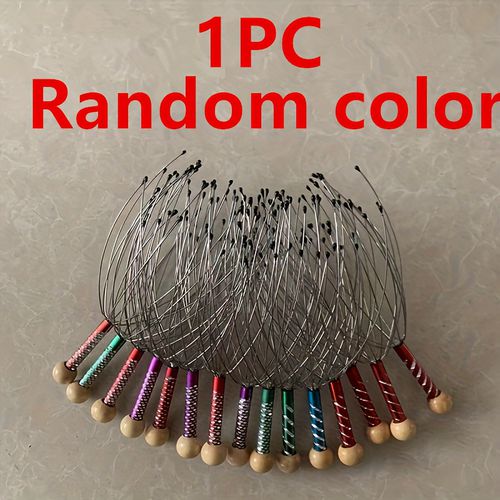 TEMU Masajeador de cuero cabelludo con diseño - Masajeador manual para cuero cabelludo, , , pérdida de cabello - Construcción de meta