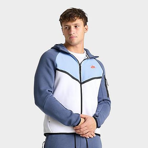 Men's Tech Fleece Windrunner Full-Zip Jacket in White/Psychic Blue/Diffused Blue