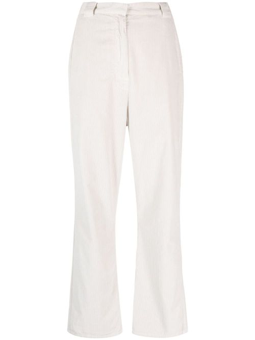 Straight-leg corduroy trousers - Neutrals