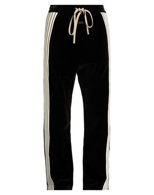 Man Pants Dark brown Size S Cotton, Modal