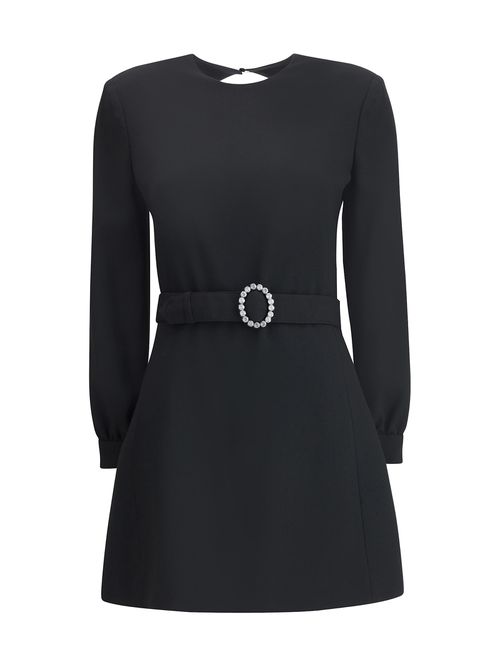 Sablè Mini Dress With Cut Nude Back