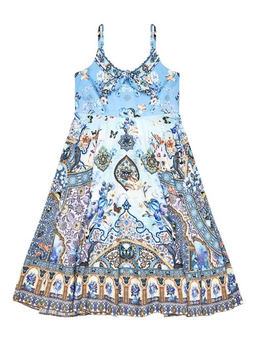 Floral-print dress - Blue