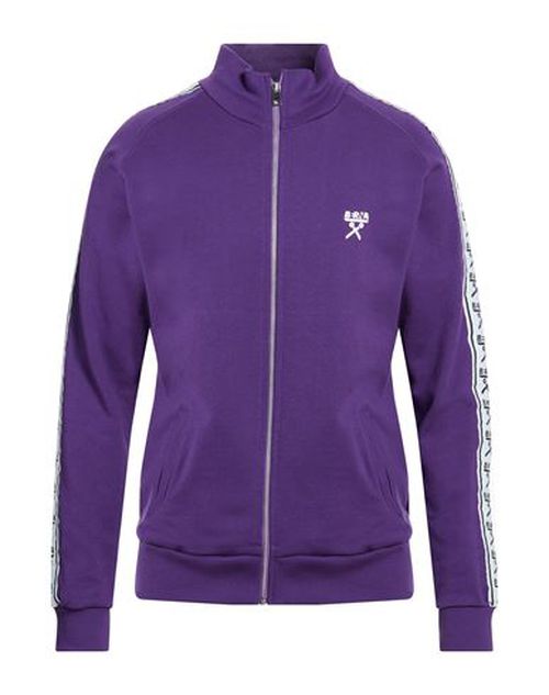 Man Sweatshirt Purple Size L Cotton