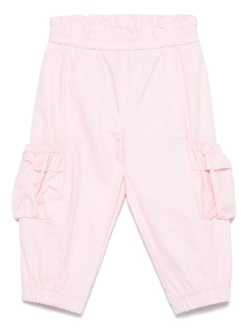 Twill-weave cargo pants - Pink