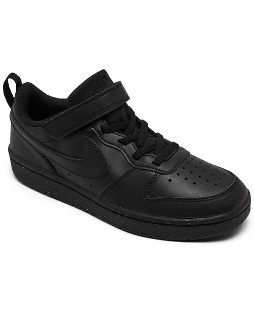 Little Kids Court Borough Low Recraft Stay-Put Casual Sneakers From Finish Line - Black