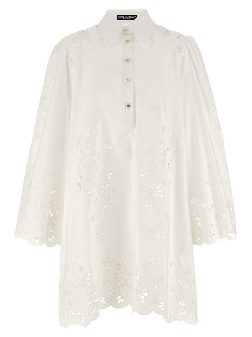 Capri Shirt Dress — White