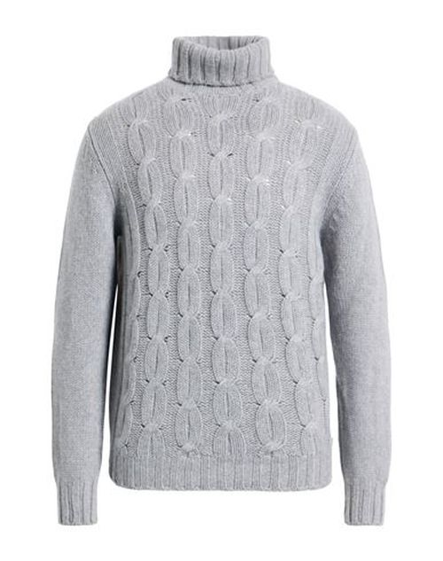 Man Turtleneck Grey Size 40 Cashmere