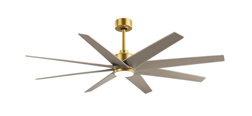 Brushed Brass 64" Ceiling Fan from the Ariella-LK Collection