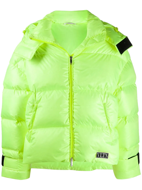 Neon Goose Down Puffer Down Jacket — Yellow