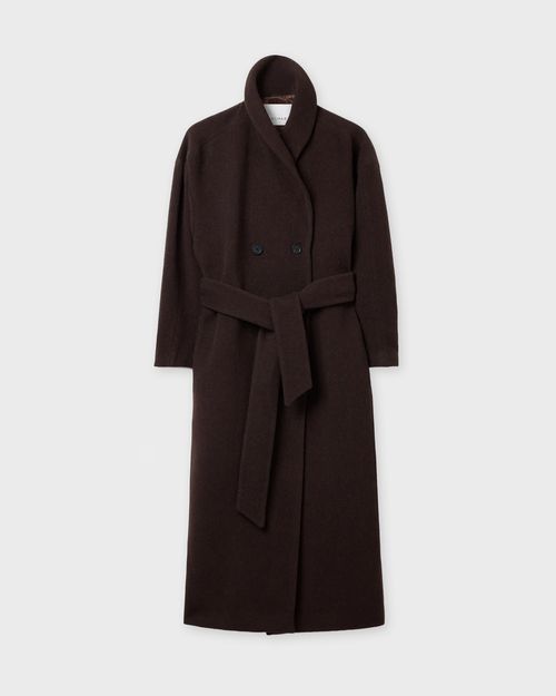 Dagmar Coat relaxed wool Chocolate
