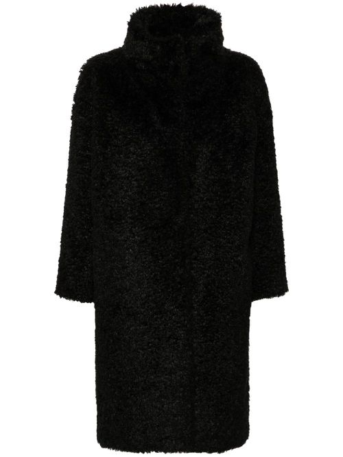 Herno faux-fur coat - Zwart