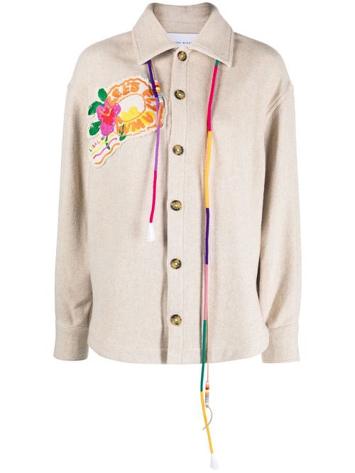 Lets Fly Away shirt jacket - Neutrals
