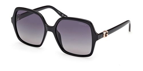 Guess GU00190 Polarized 01D Men's Sunglasses Black Size 57