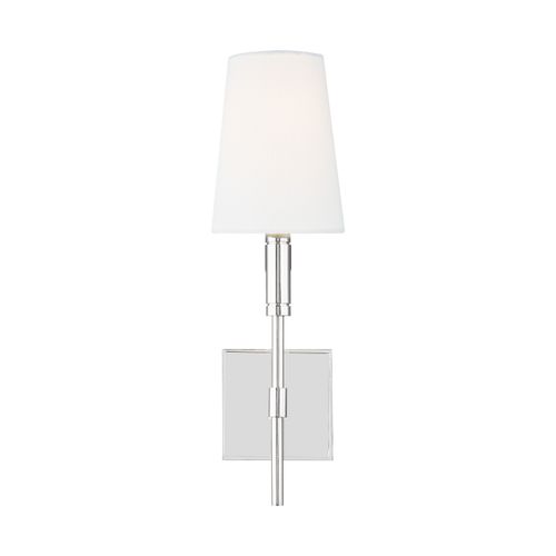 Visual Comfort Studio Beckham Classic Wall Sconce in Polished Nickel by Thomas O'Brien