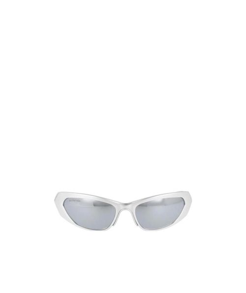 Visor mirrored-lenses sunglasses