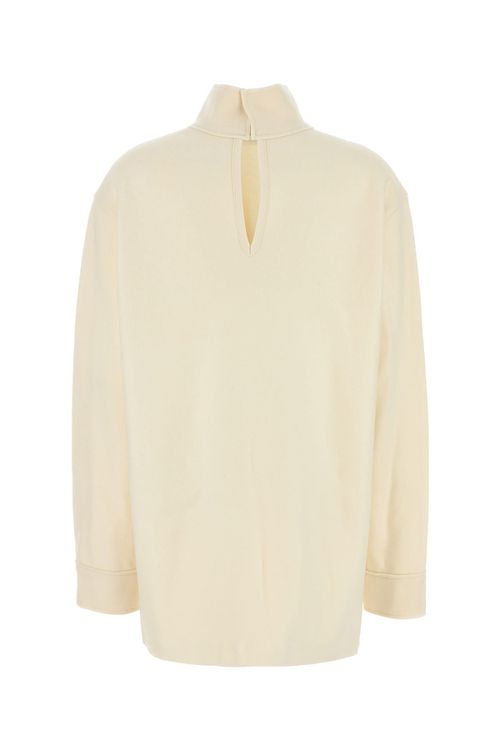Cream wool blend blouse