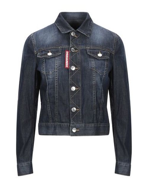 Woman Denim outerwear Blue Size 4 Cotton, Elastane