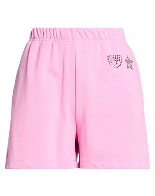 Woman Shorts & Bermuda Shorts Pink Size L Cotton, Polyester